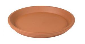 Sottovaso in terracotta impermeabile classico Ø 28 cm